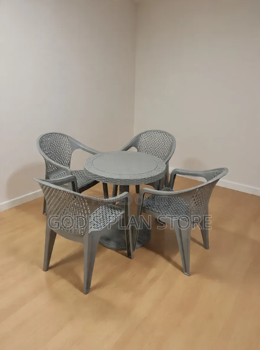 Cello Crystal Plastic Table and Chairs Plastic Table and Chairs