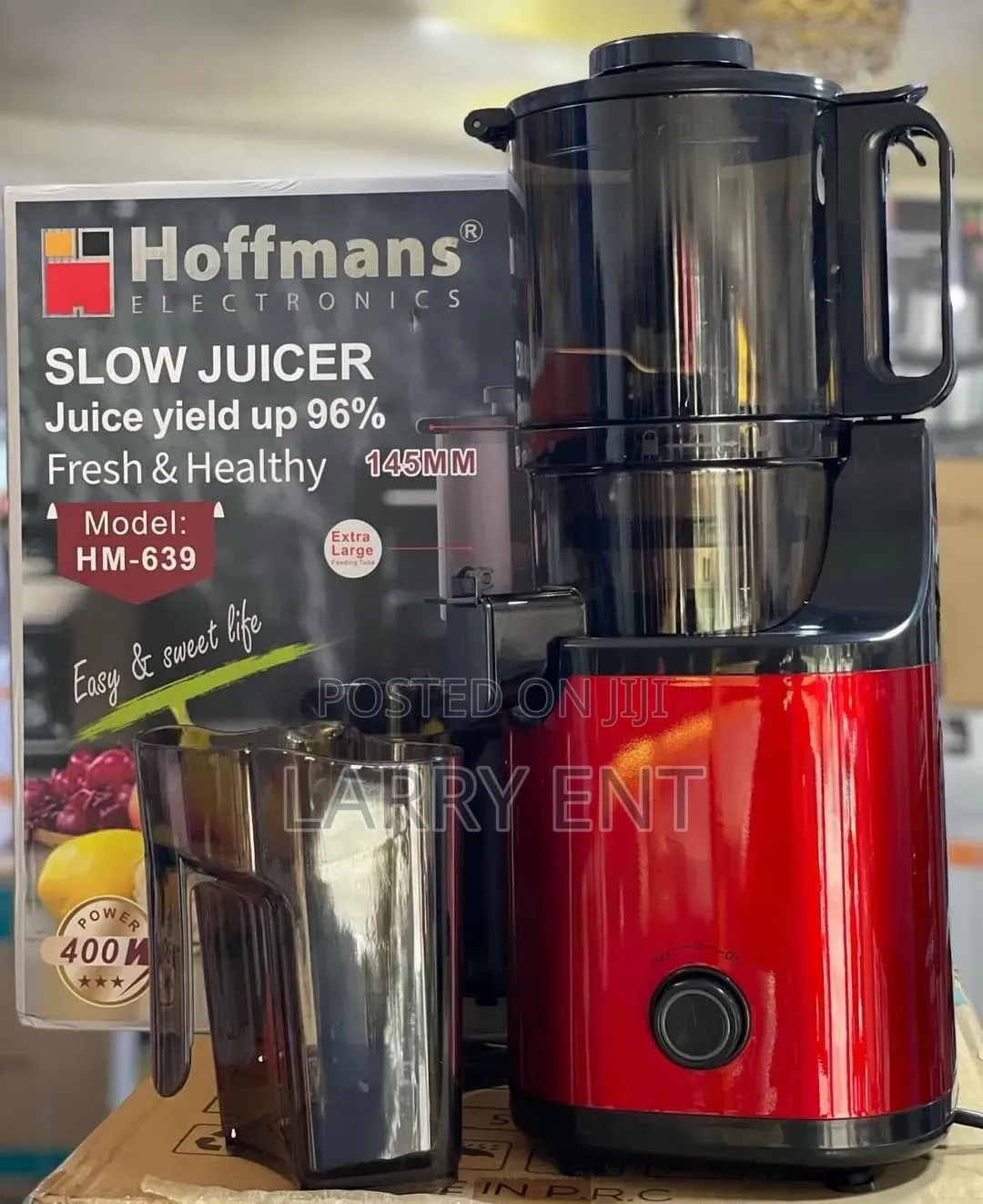 Healthy Juice Machine Hoffmans 400w Slow Juicer Up to 96% Juice Maker