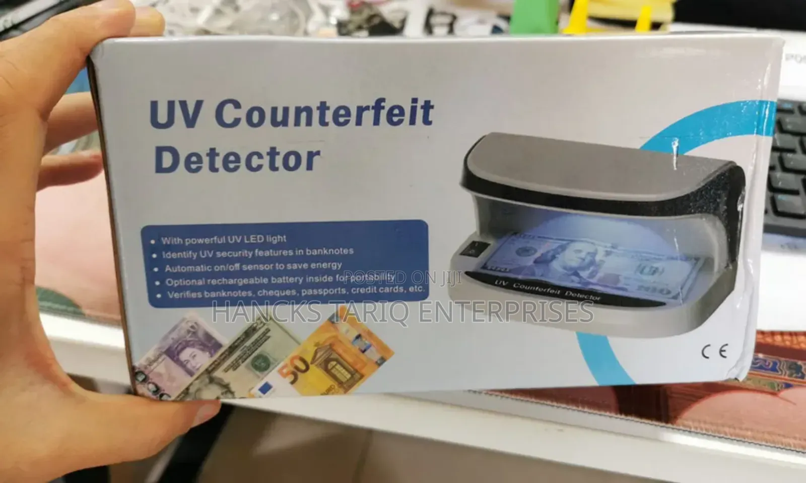 Portable Uv Money Detector – High-Speed Counterfeit Detection Tool