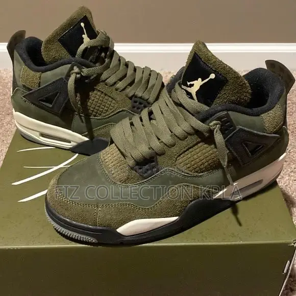 Air Jordan 4 Retro Se Craft in the "Medium Olive" Colorway.