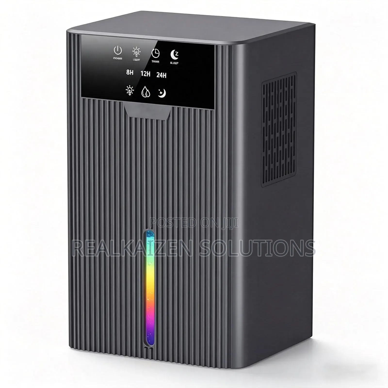 Compact Smart Dehumidifier | 2400ml Water Tank | 10-Color Night Light