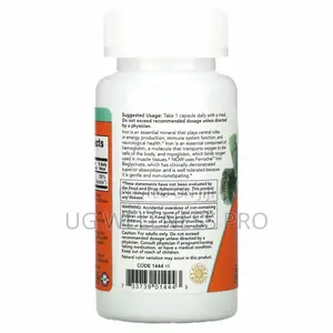 Now Foods Iron Bisglycinate, 36 Mg, 90 Veg Capsules
