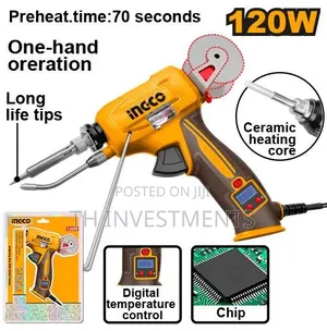 Soldering Gun With Solder Feeder 120w Ingco