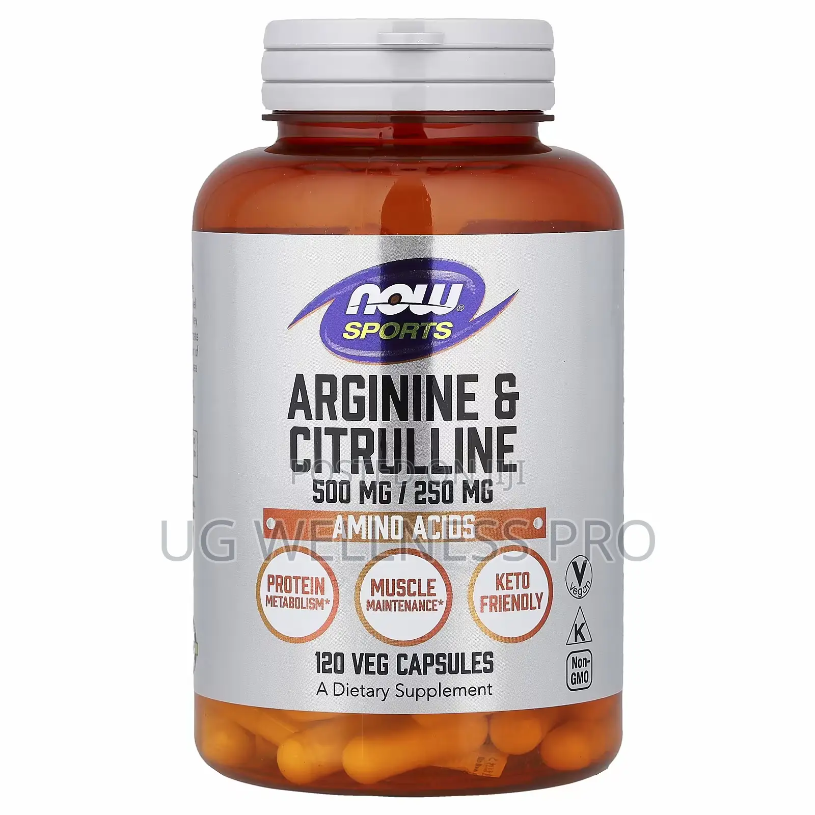 Now Foods Sports, Arginine Citrulline, 120 Veg Capsules