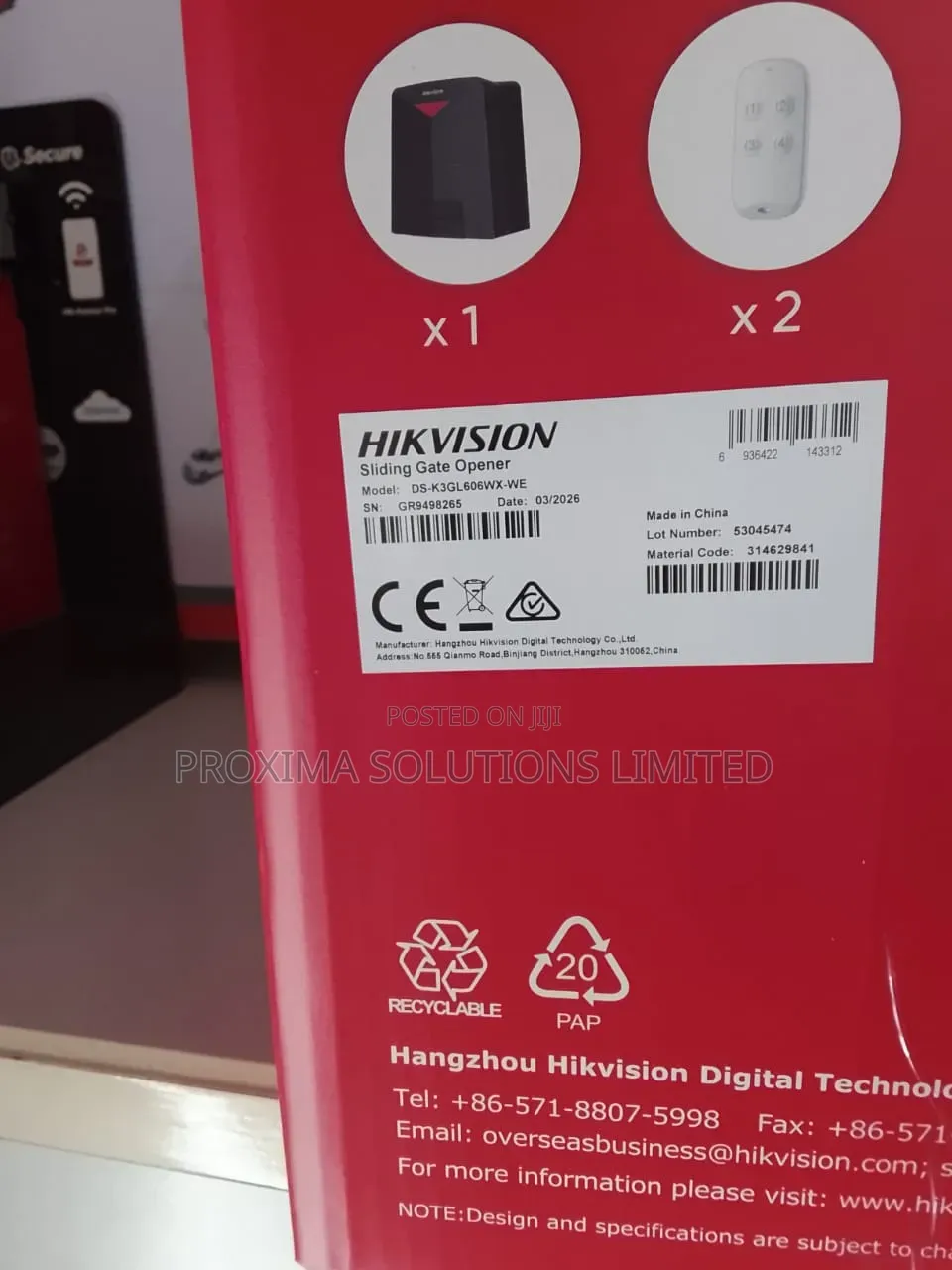 Sliding Gate Motor- Wi-Fi Remote Access 600kgs
