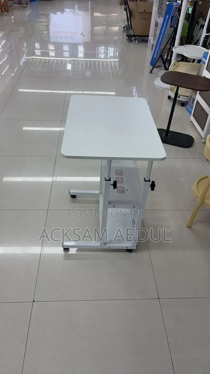 C-Shaped Garvee Mobile Computer Desk Features an Adjustable Height