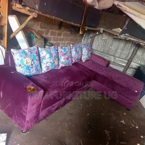Achieve Maroon L Sofa Set