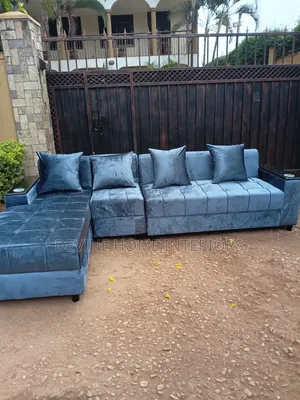 Royal Blue Velvet Sofa