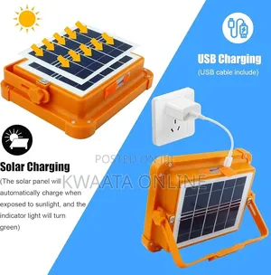 Solar Usb Rechargeable Flood Light Waterproof Cod Lamp