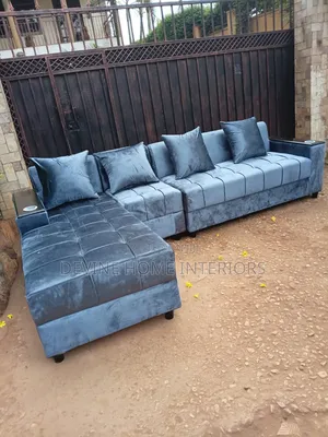 Royal Blue Velvet Sofa