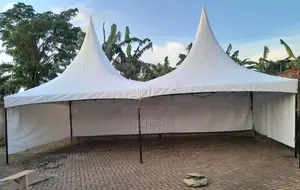 An Hard Material Double Canopy Tents With One Side Wall Cover