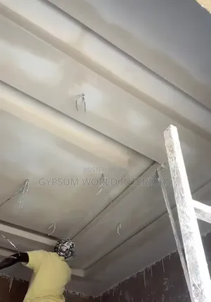 Gypsum Ceiling Works at Work Kabale