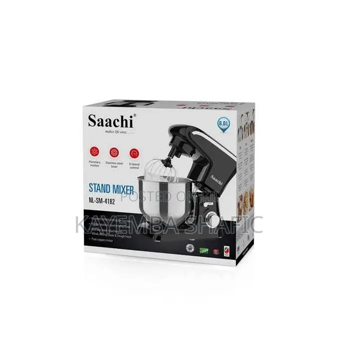 Brand New Saachi 8-Litre Heavy Duty Stand Mixer (1200w)