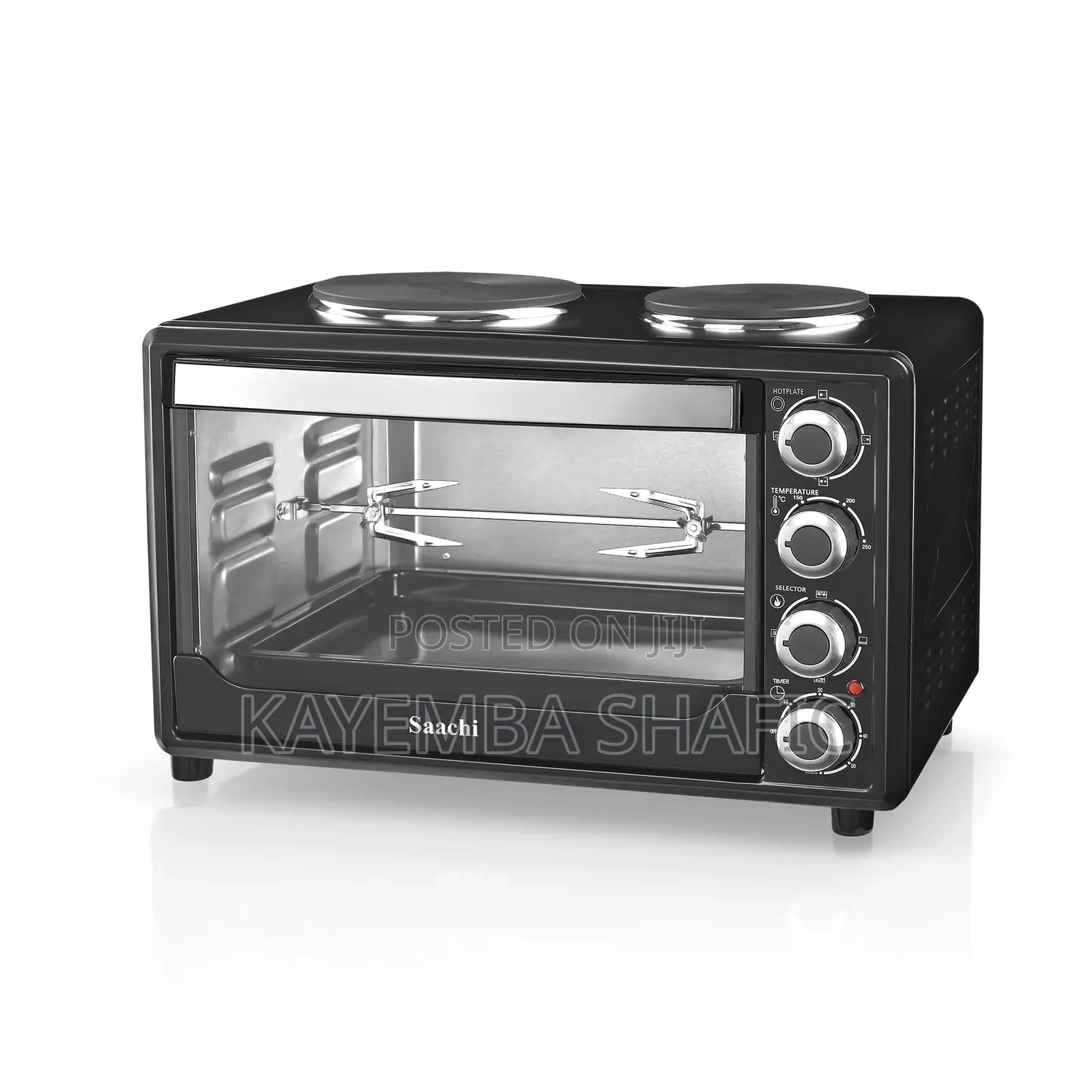 Brand New Saachi 30l Electric Oven With Dual Hotplates Rotisserie