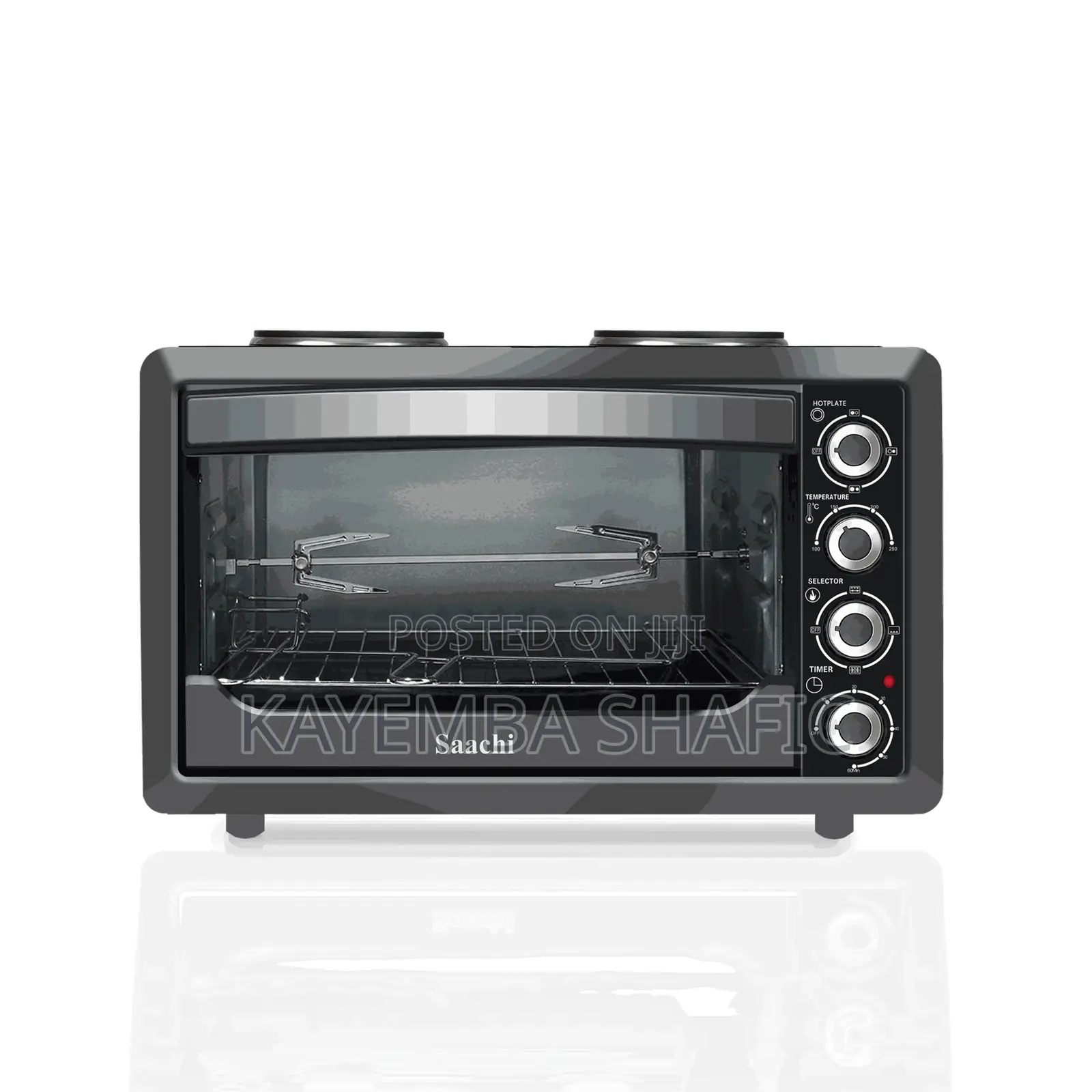 Brand New Saachi 30l Electric Oven With Dual Hotplates Rotisserie