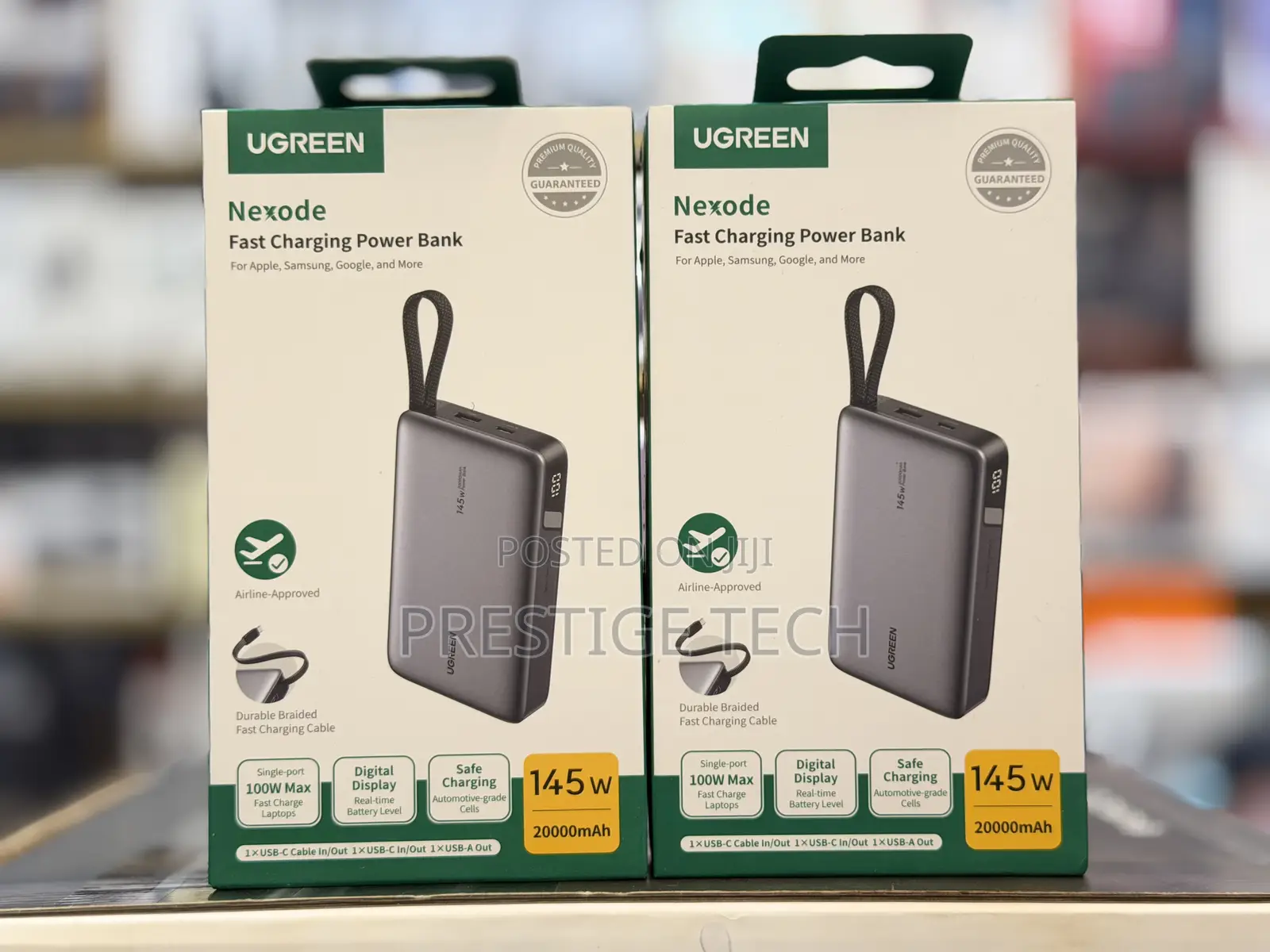 Ugreen Nexode 145w Laptop Grade Power Bank 20000mah With Usb-C Cable