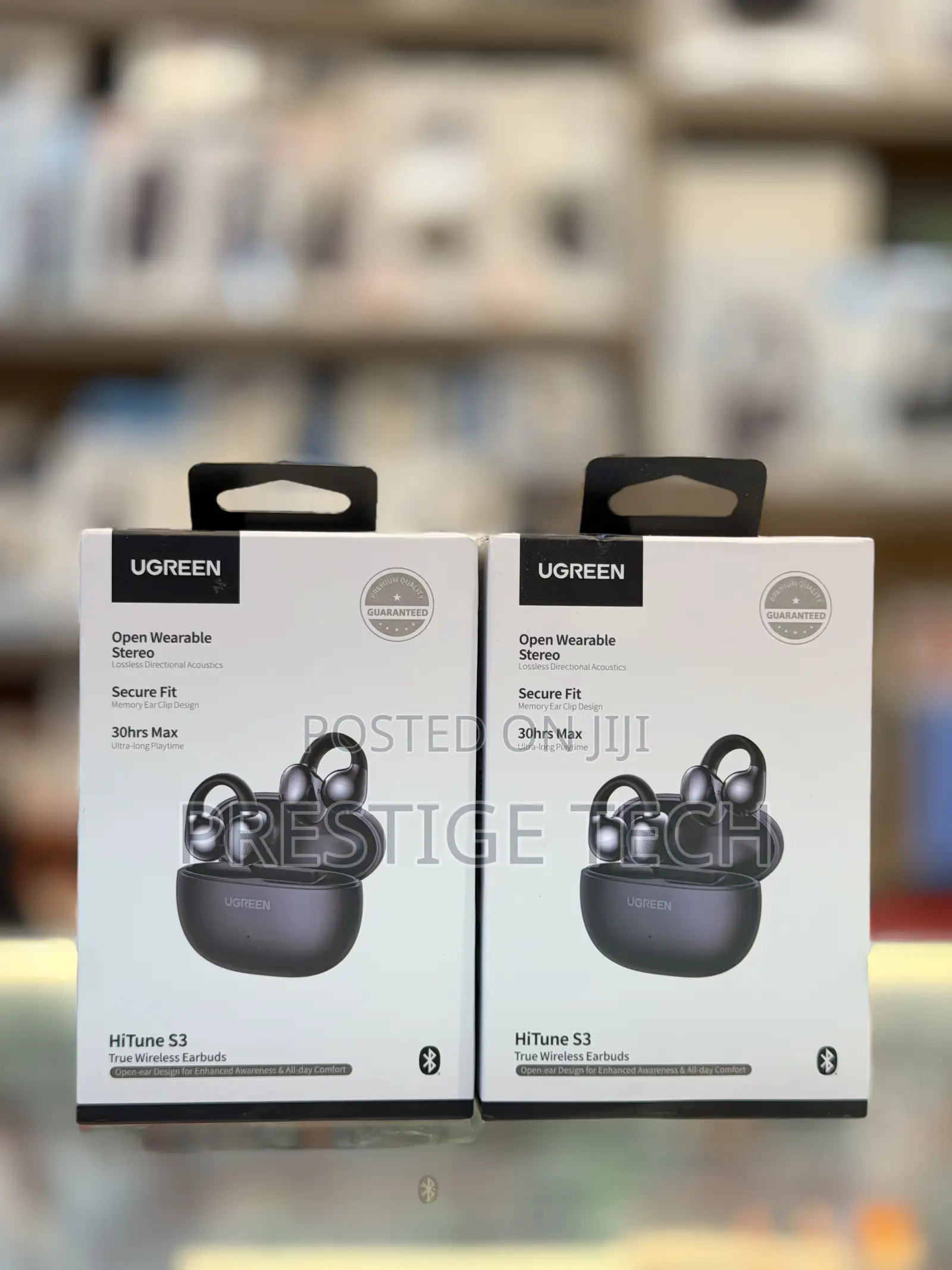 Ugreen Hitune S3 Open Ear Earbuds Bluetooth 5.4 Clip on Headphones