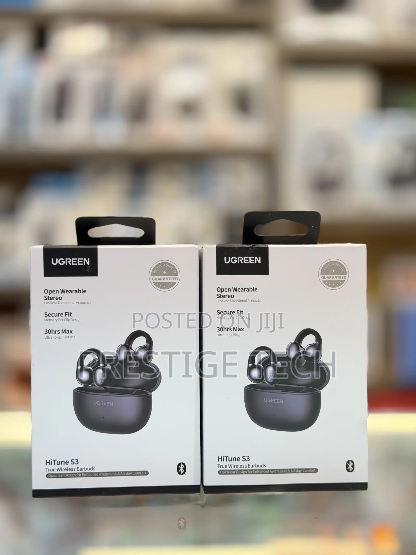 Ugreen Hitune S3 Open Ear Earbuds Bluetooth 5.4 Clip on Headphones