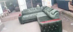 Green 6 Seater L Sofa Set on Market
