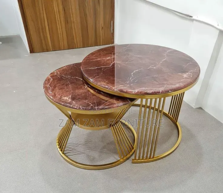Brown Two Piece Centre Table