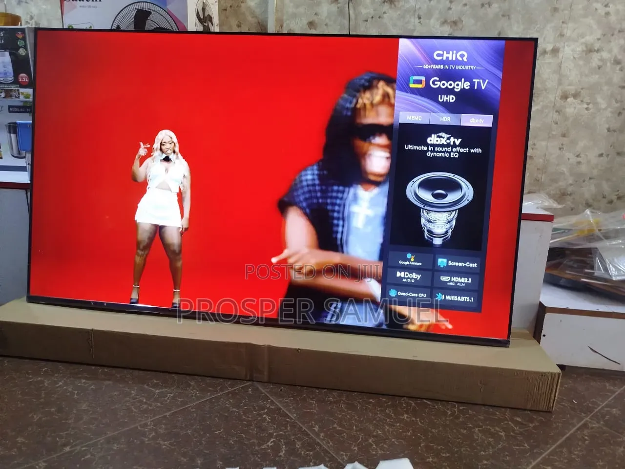 65 Chiq Frameless Uhdk4 With Inbuilt Free to Smart Tv