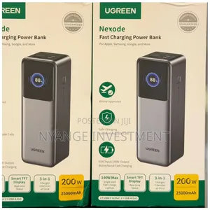 Ugreen Nexode Fast Charging Power Bank With a 25000mah Capacity.