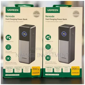 Ugreen Nexode Fast Charging Power Bank With a 25000mah Capacity.