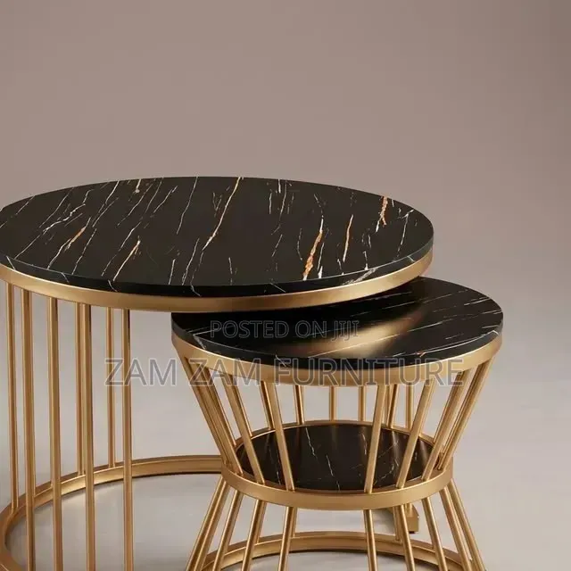 Black Metallic Center Table