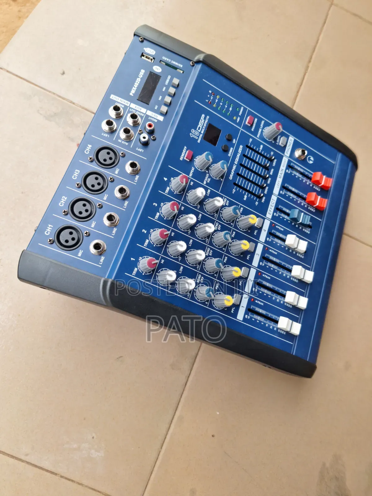 4 Channel Amplified Mixer (New)