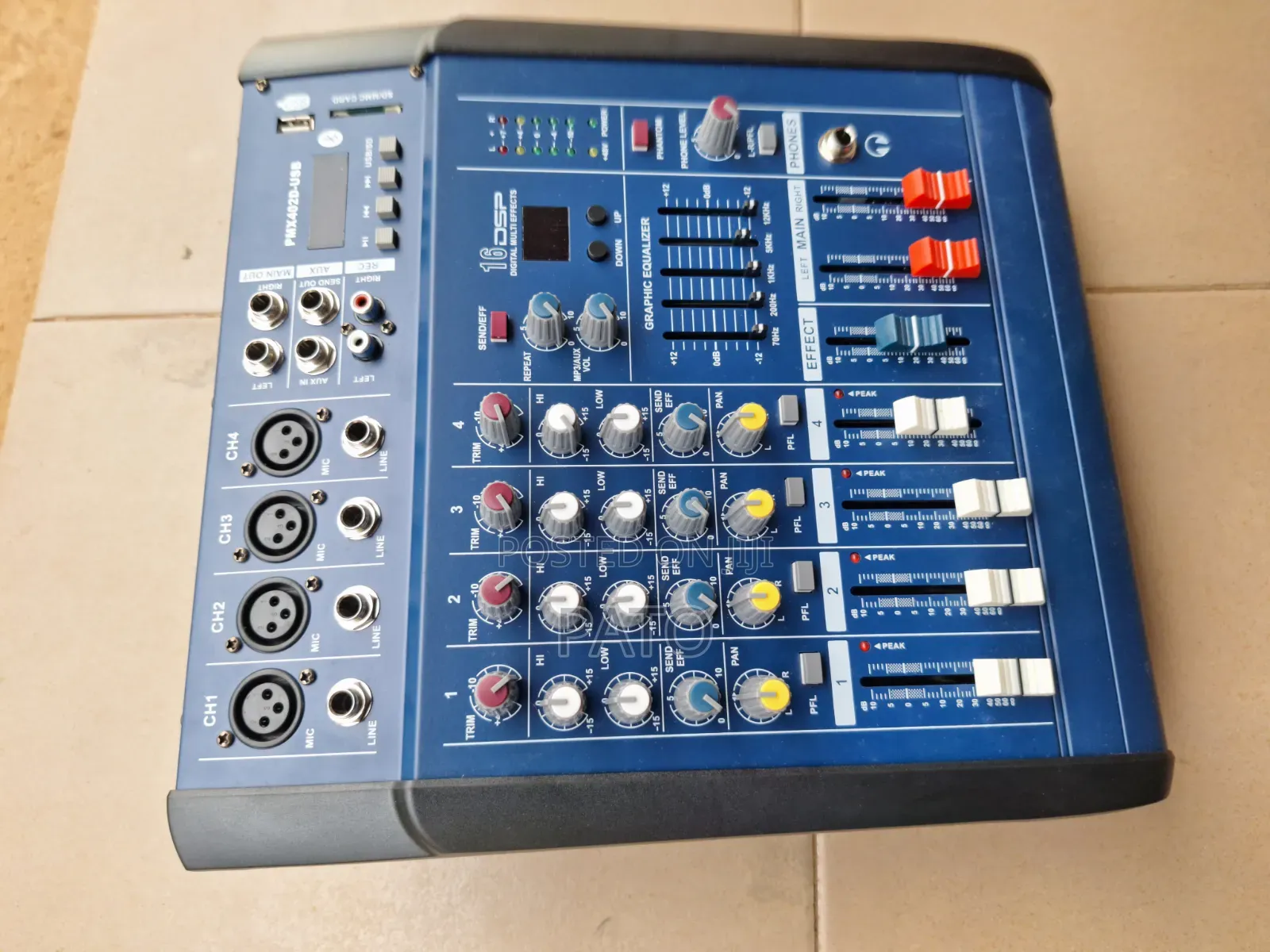 4 Channel Amplified Mixer (New)
