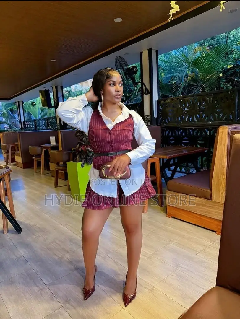 Ladies Short Skirt Three Piece