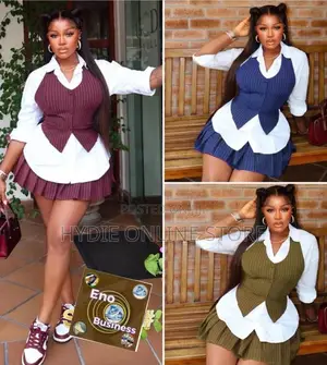 Ladies Short Skirt Three Piece