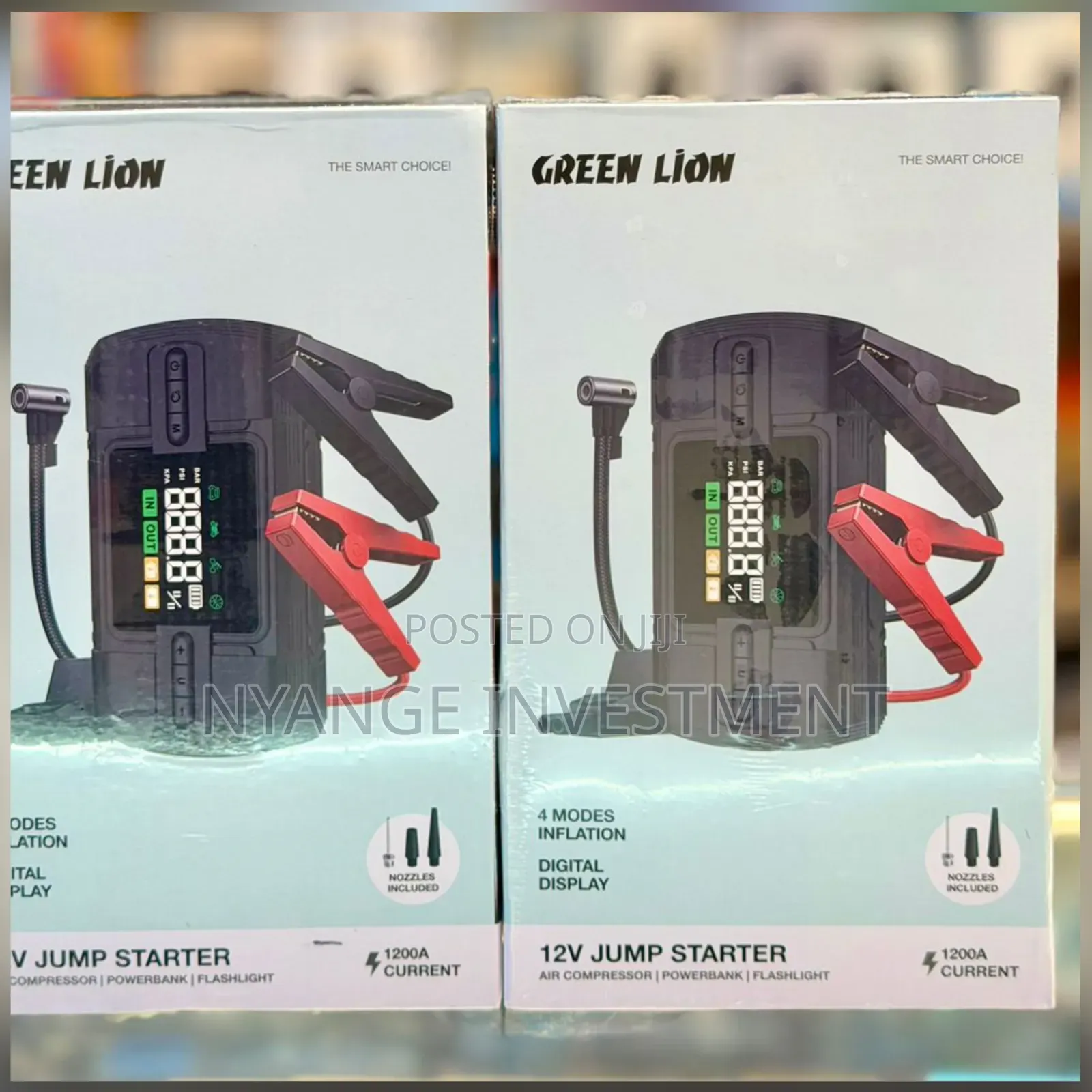 Greenlion 4*1 12v Car Jump Starter With 12000mah. Car Jump Starter.