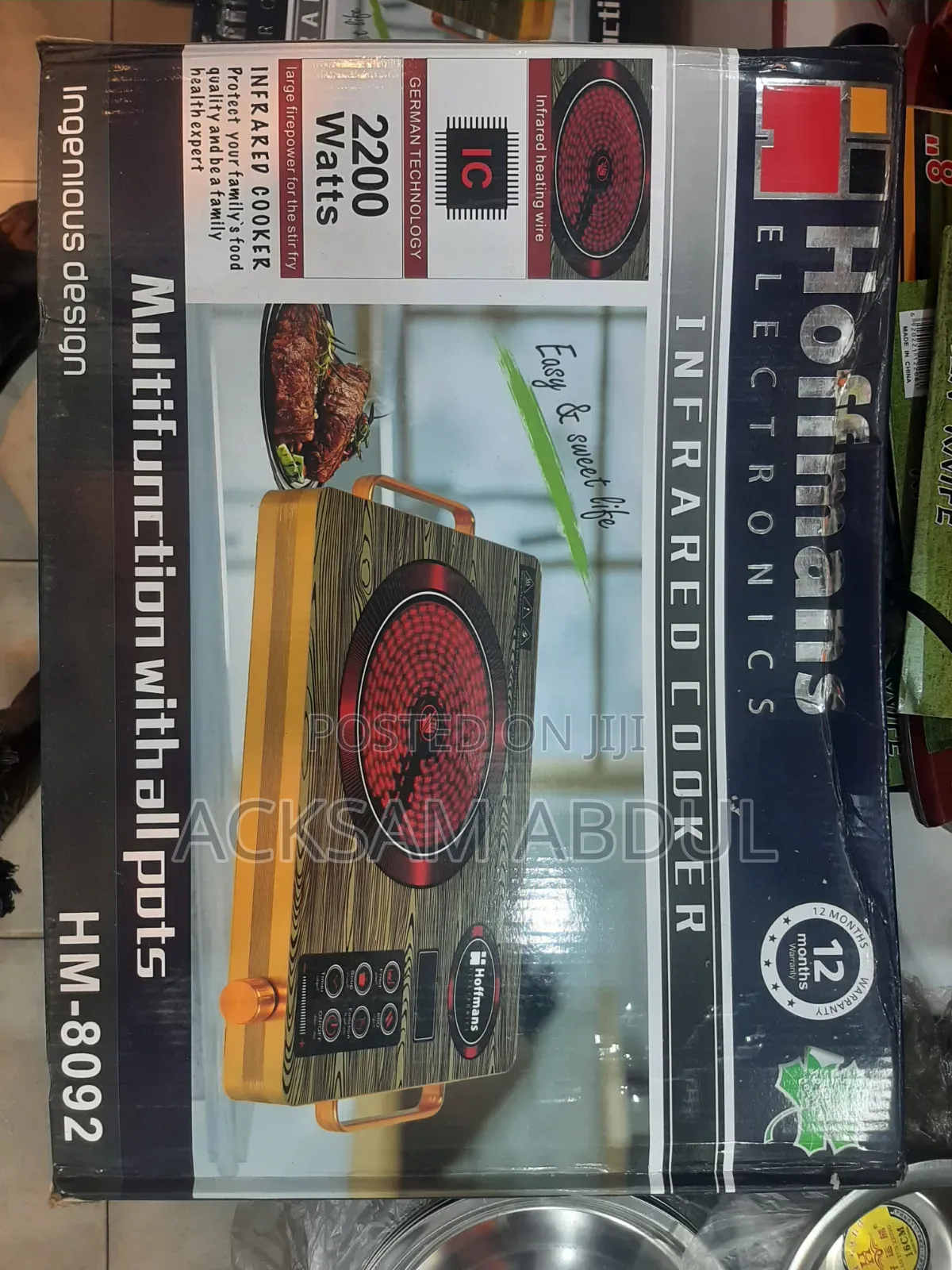 Hoffmans Hm-8092 Infrared Cooker
