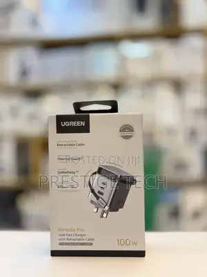 Ugreen Nexode Pro 100w Gan Usb C Adapter With Retractable Cable