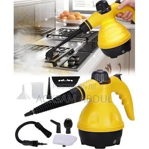Yellow and Black Portable Handheld Steam Cleaner