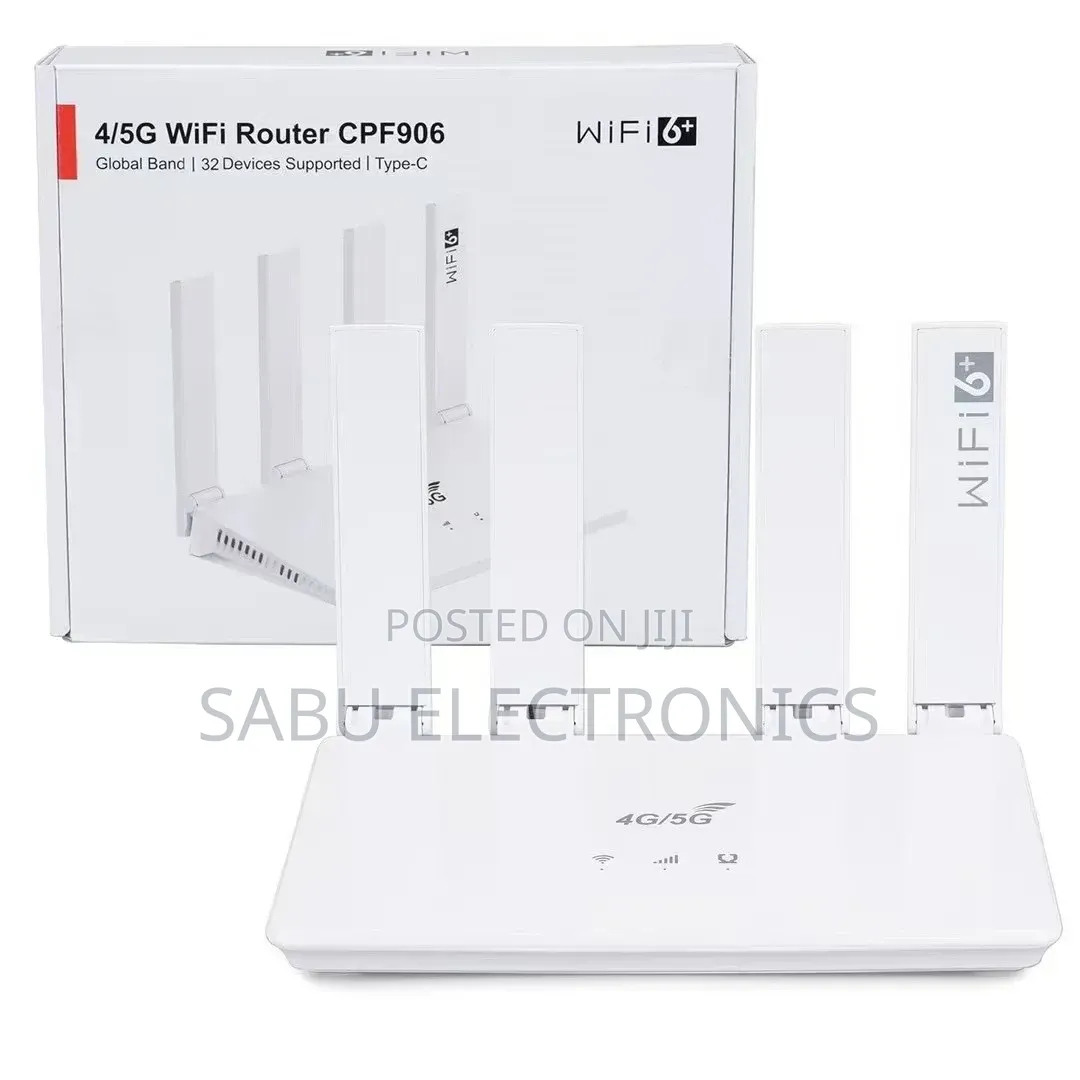 4g/5g Wifi 6 Router –Open to All Sim Card Router With an Ethernet Port