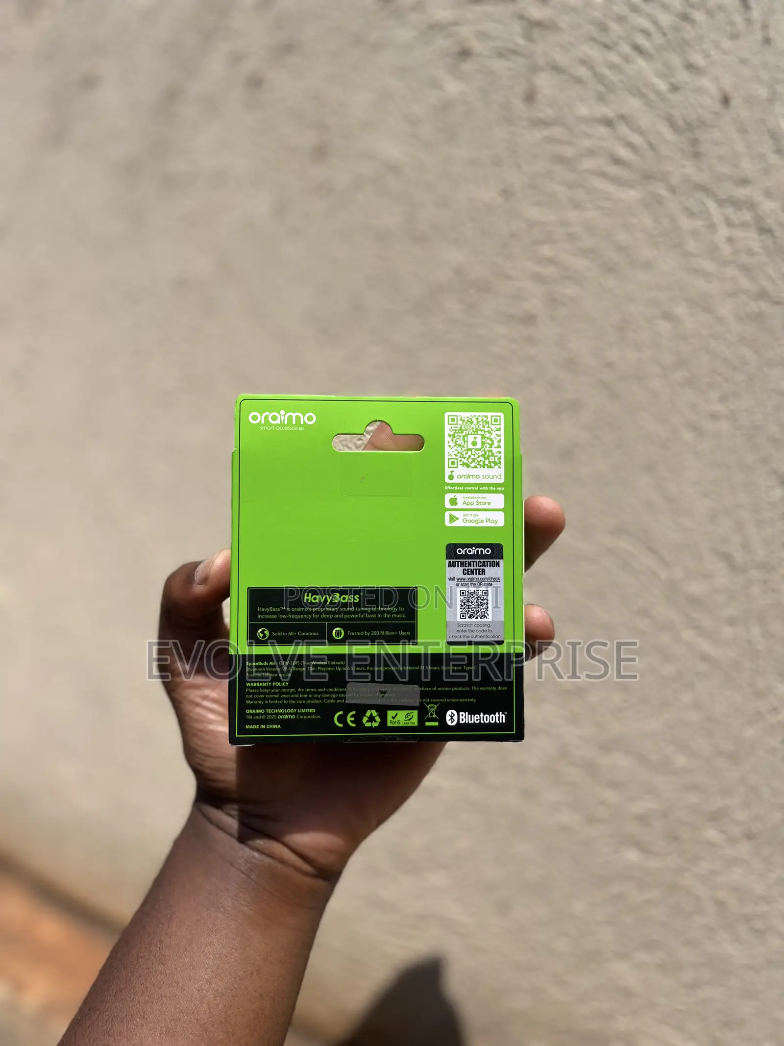 Oraimo Spacebuds Air 38 Hours Smart Finder True Wireless Earbuds