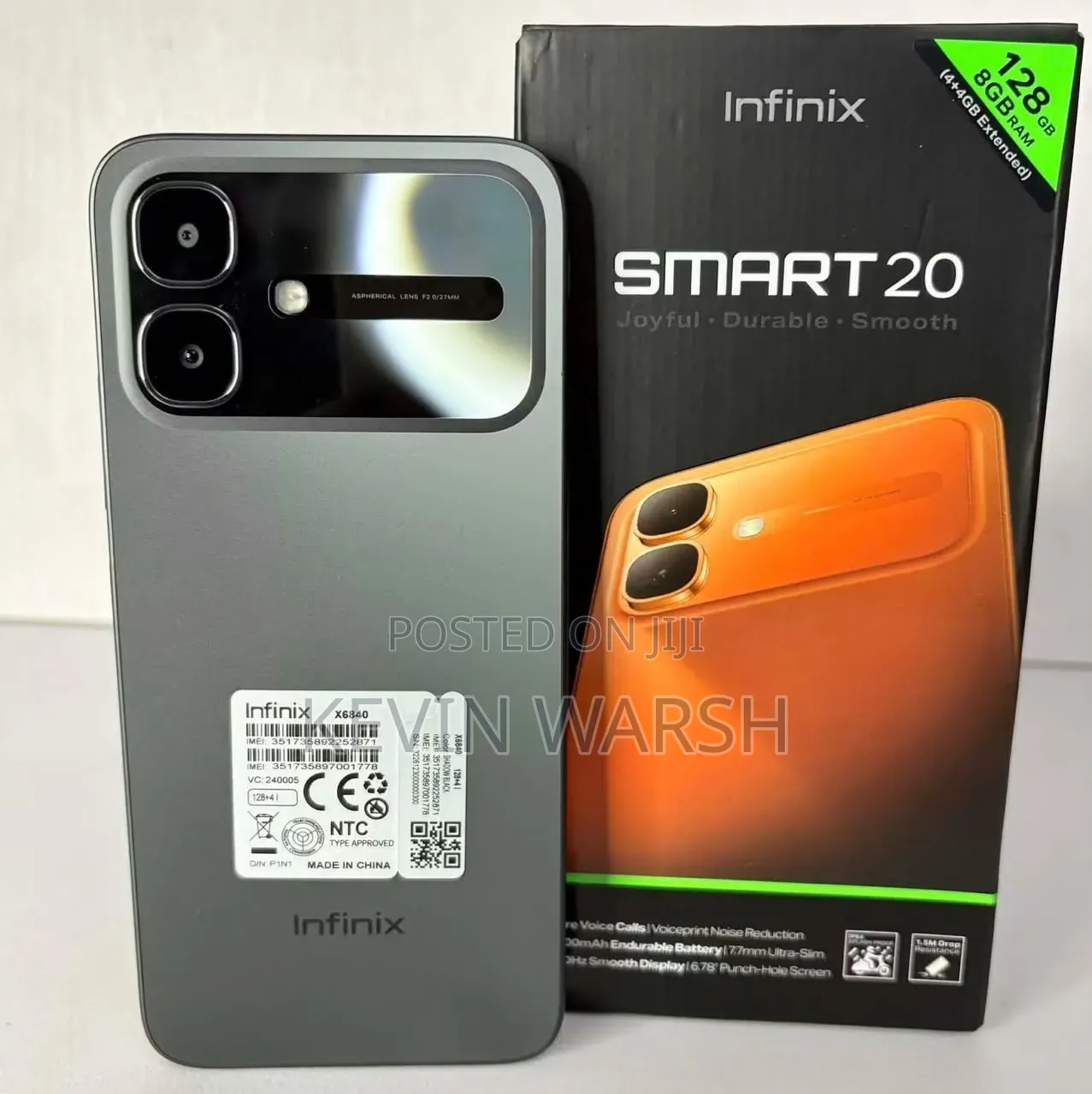 New Infinix Smart 20 128 GB Black