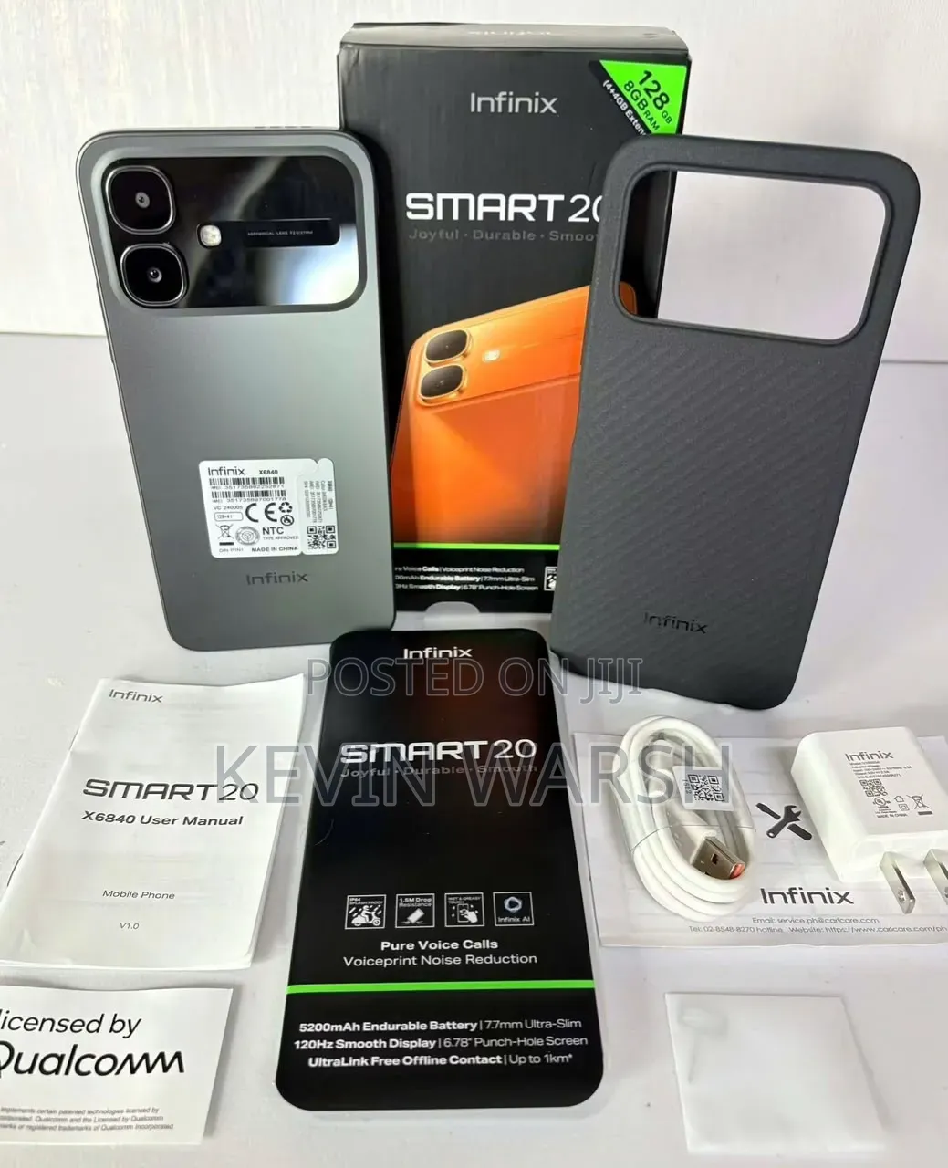 New Infinix Smart 20 128 GB Black
