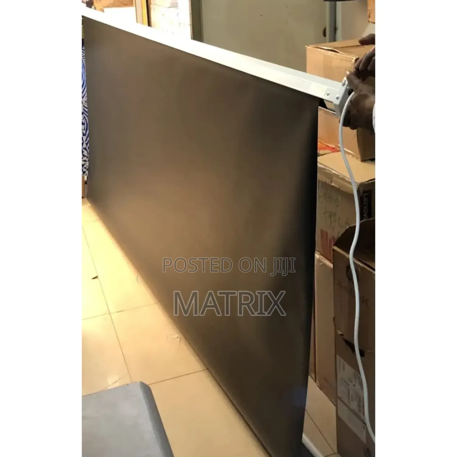 Projector Screen 2.4m X 2.4m Electric With Remote