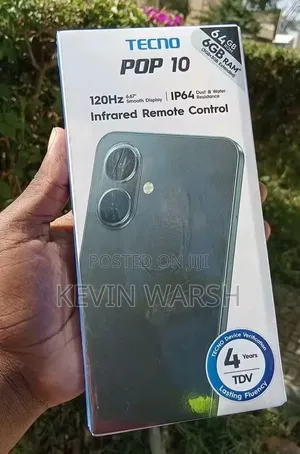 New Tecno Pop 10 128 GB Black