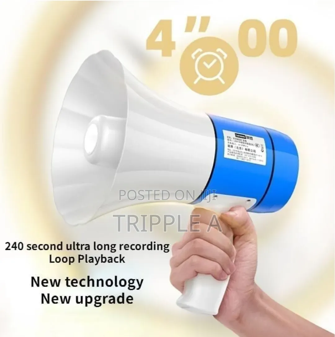 Loudspeaker Megaphone With Recording Reading Advertising