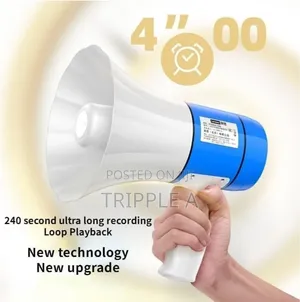 Loudspeaker Megaphone With Recording Reading Advertising