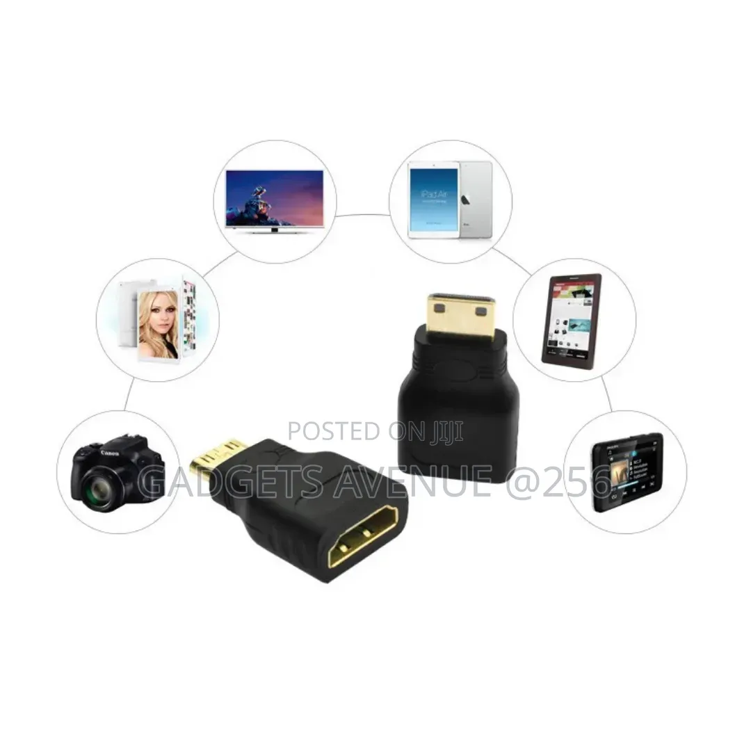 Mini Hdmi (Type C) Male To Standard Hdmi (Type A) Female Adapter .