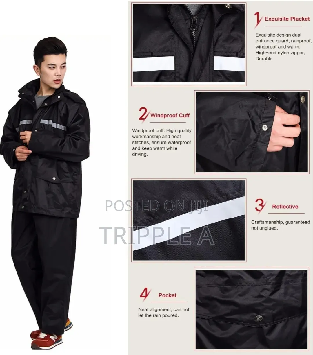 Unique Motorcycle Raincoat Suit