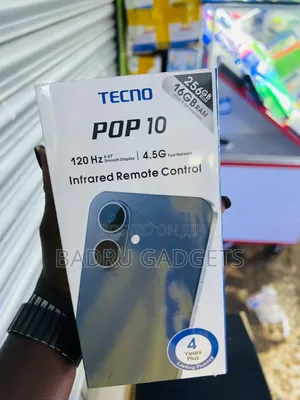 New Tecno Pop 10 128 GB Black
