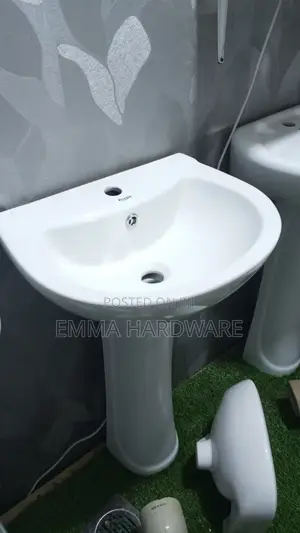Hand Basin (Full Set)With Tap , Angle Valves Flexible Tub Bolts