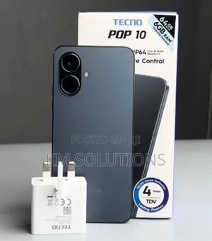 New Tecno Pop 10 64 GB Black
