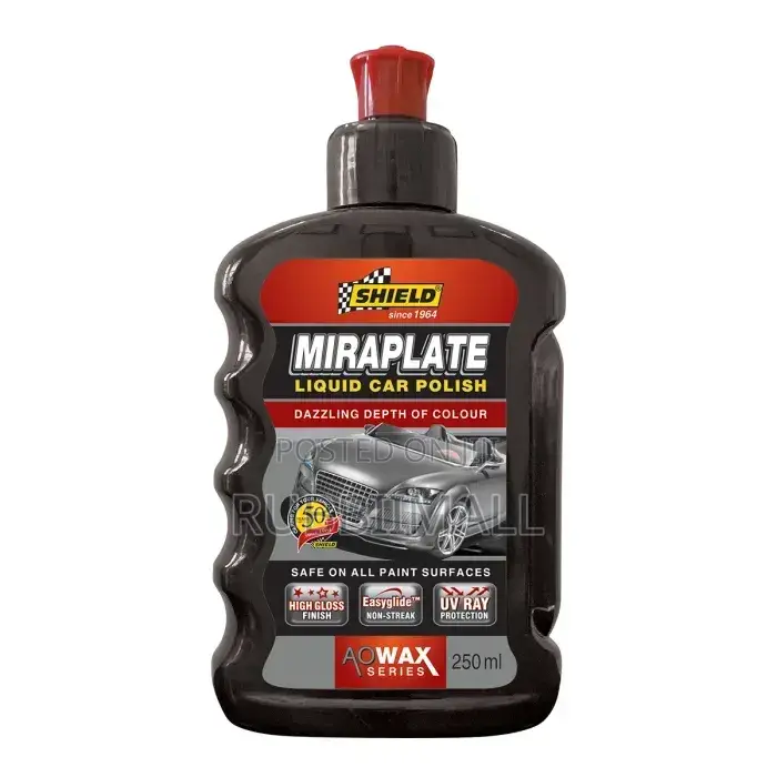 Shield Miraplate Liquid Car Polish in a 250ml Bottle
